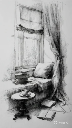 Tranh vẽ bút chì 4