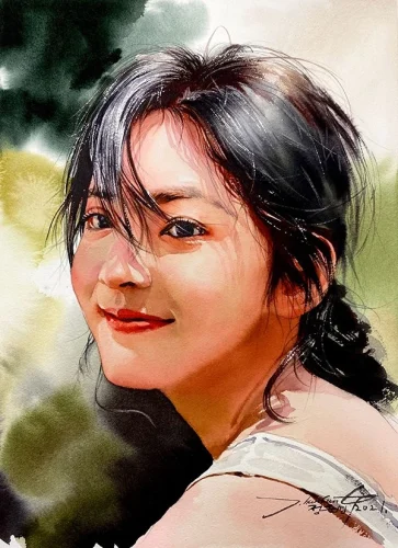 Tranh vẽ chân dung 2
