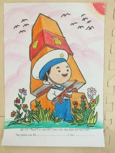 Tranh vẽ chú bộ đội 14