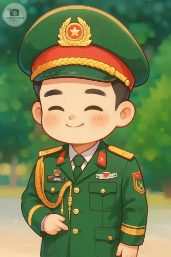 Tranh vẽ chú bộ đội 15