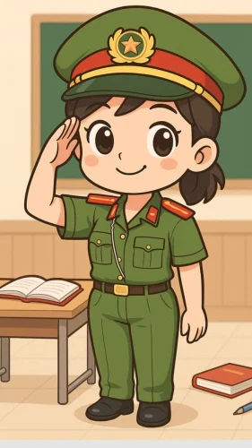Tranh vẽ chú bộ đội 28