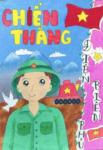 Tranh vẽ chú bộ đội 33