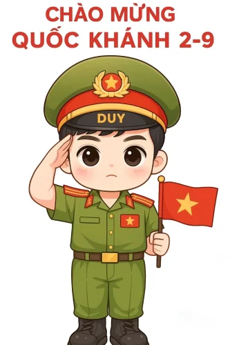 Tranh vẽ chú bộ đội 42