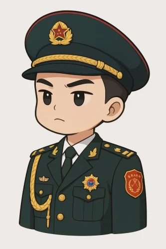 Tranh vẽ chú bộ đội 53