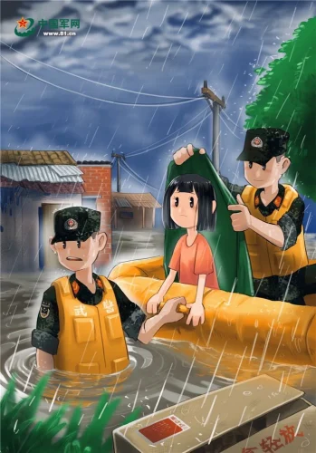 Tranh vẽ chú bộ đội 28