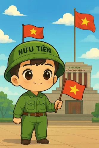 Tranh vẽ chú bộ đội 29