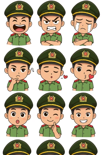 Tranh vẽ chú bộ đội 32