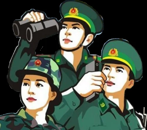 Tranh vẽ chú bộ đội 35