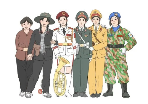 Tranh vẽ chú bộ đội 48