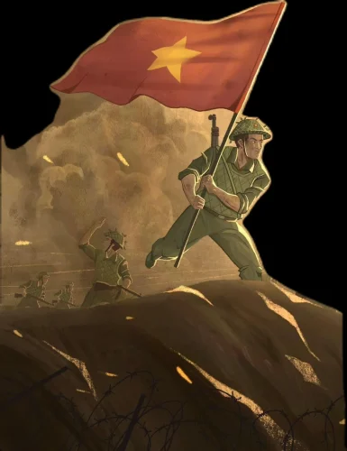Tranh vẽ chú bộ đội 2
