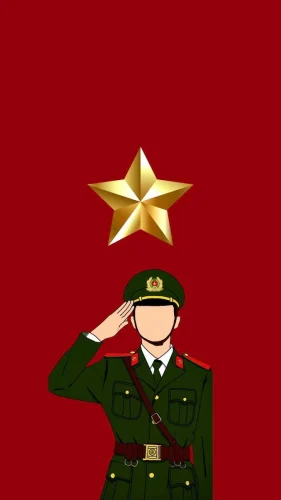 Tranh vẽ chú bộ đội 6