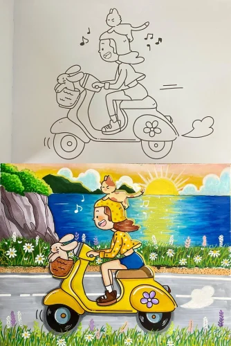 Tranh vẽ đề tài tự do 38