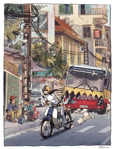 Tranh vẽ đề tài tự do 58