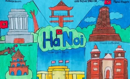 Vẽ tranh em yêu Hà Nội 11