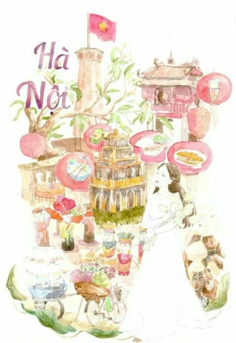 Vẽ tranh em yêu Hà Nội 15
