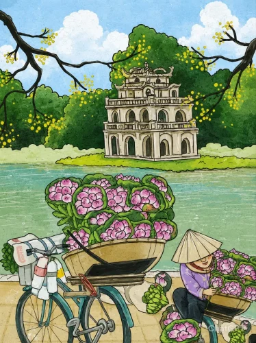 Vẽ tranh em yêu Hà Nội 17