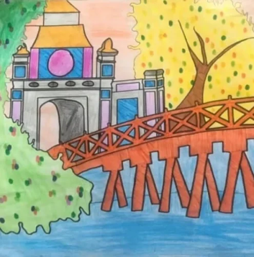 Vẽ tranh em yêu Hà Nội 21