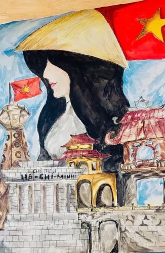 Vẽ tranh em yêu Hà Nội 23