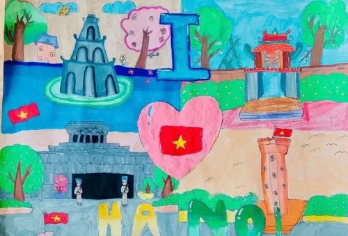 Vẽ tranh em yêu Hà Nội 24