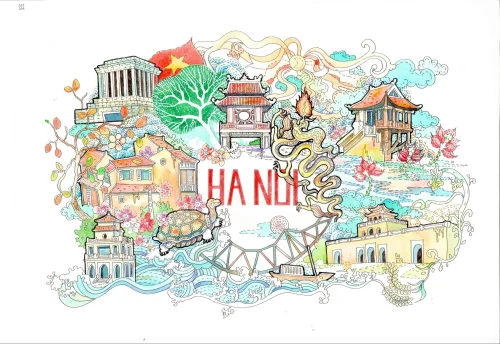 Vẽ tranh em yêu Hà Nội 28