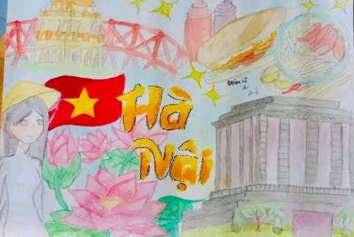 Vẽ tranh em yêu Hà Nội 30