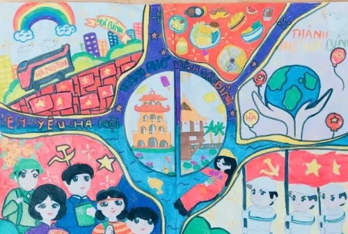 Vẽ tranh em yêu Hà Nội 33