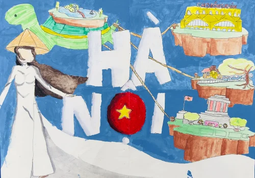 Vẽ tranh em yêu Hà Nội 39