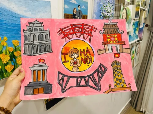 Vẽ tranh em yêu Hà Nội 43