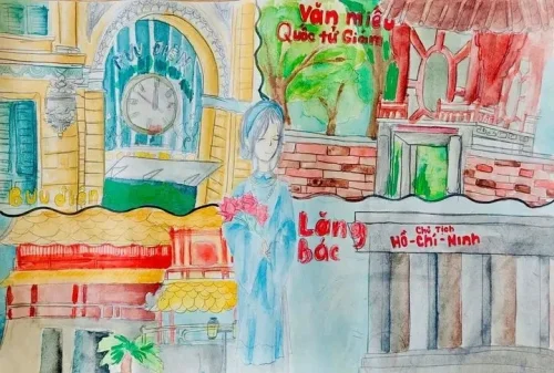 Vẽ tranh em yêu Hà Nội 49