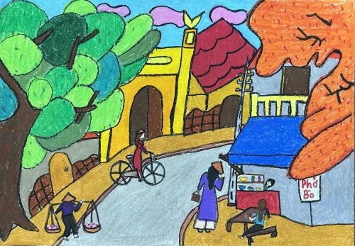 Vẽ tranh em yêu Hà Nội 51