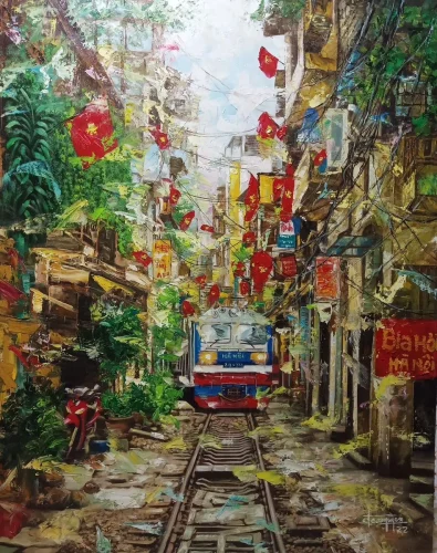Vẽ tranh em yêu Hà Nội 56