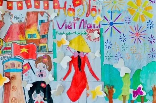 Vẽ tranh em yêu Hà Nội 59