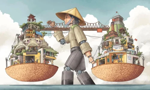 Vẽ tranh em yêu Hà Nội 7