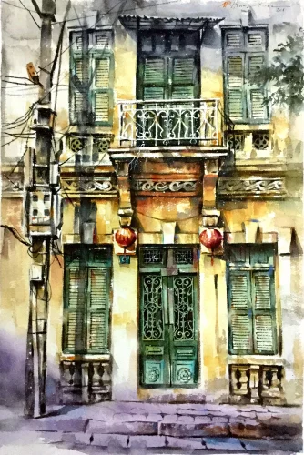 Vẽ tranh em yêu Hà Nội 17