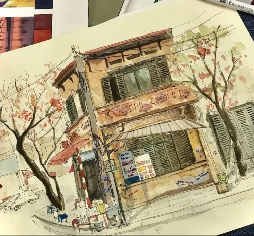 Vẽ tranh em yêu Hà Nội 27