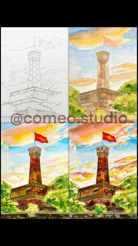 Vẽ tranh em yêu Hà Nội 29
