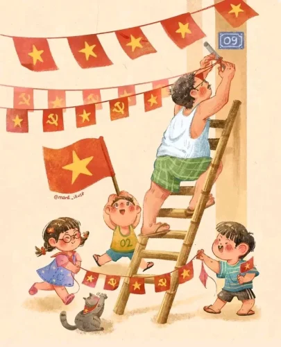 Vẽ tranh em yêu Hà Nội 40