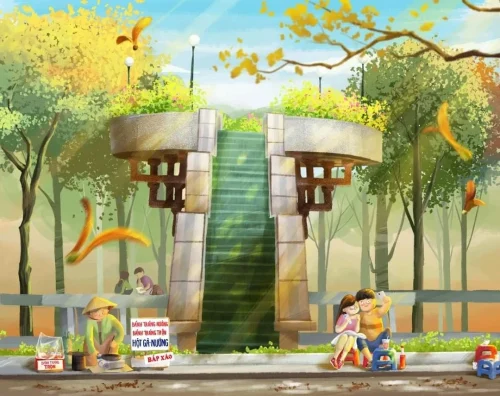 Vẽ tranh em yêu Hà Nội 43