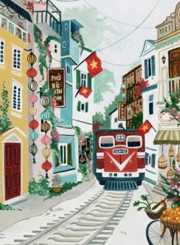 Vẽ tranh em yêu Hà Nội 45