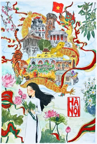 Vẽ tranh em yêu Hà Nội 47