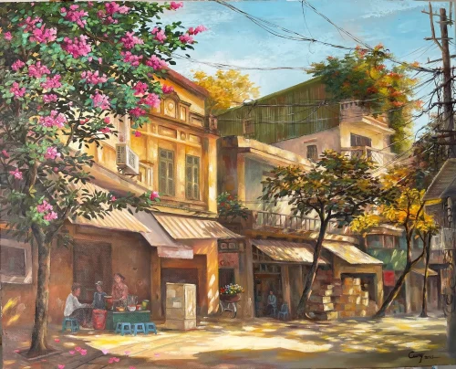 Vẽ tranh em yêu Hà Nội 55
