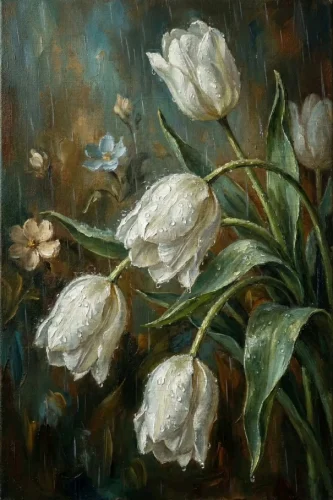 Tranh vẽ hoa 5
