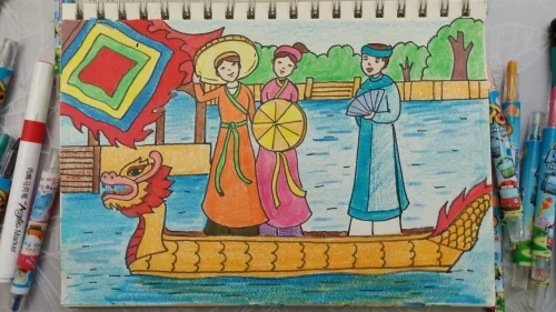 Vẽ tranh đề tài lễ hội 11