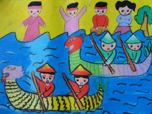 Vẽ tranh đề tài lễ hội 13