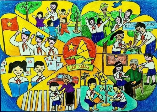 Vẽ tranh đề tài lễ hội 31