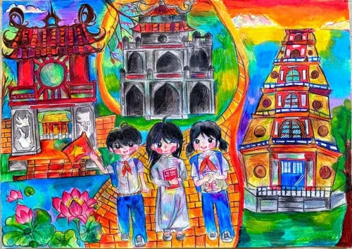 Vẽ tranh đề tài lễ hội 37
