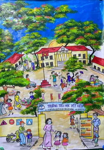 Vẽ tranh đề tài lễ hội 48