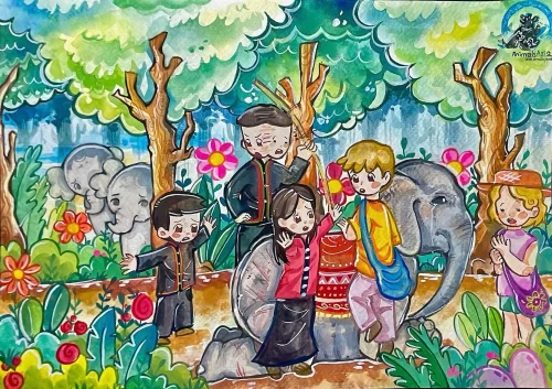 Vẽ tranh đề tài lễ hội 59