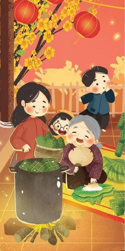 Vẽ tranh đề tài lễ hội 14