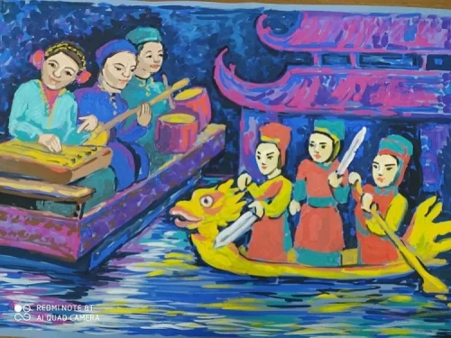 Vẽ tranh đề tài lễ hội 43